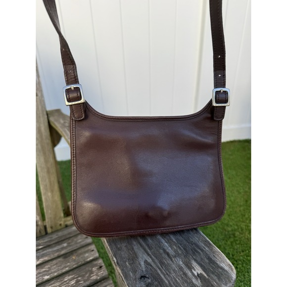 Vintage Coach 9132 Crossbody Shoulder Bag Chocolate Brown‎ Color Slim S